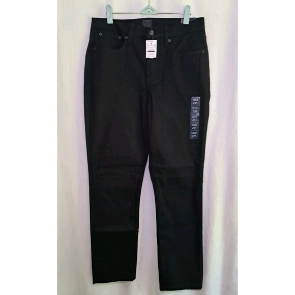 J. Crew Tall Essential Straight Jean In All Day Stretch Black BT023 T29 NWT - Picture 3 of 12